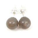 Mondstein Ohrstecker (Ø 8 mm)