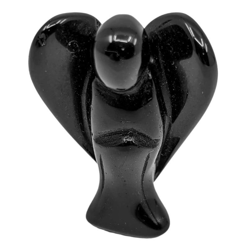 Obsidian Edelstein Schutzengel Statuette (5x3cm)