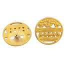 Ohrstecker Altar, 24 Karat Vergoldet