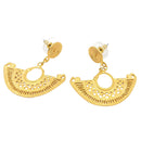 Ohrstecker Halbmond, 24 Karat Vergoldet