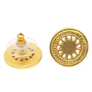 Ohrstecker Sonne, 24 Karat Vergoldet