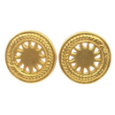 Ohrstecker Sonne, 24 Karat Vergoldet