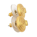 Ohrstecker Spirale, 24 Karat Vergoldet