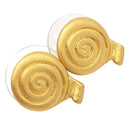 Ohrstecker Spirale, 24 Karat Vergoldet