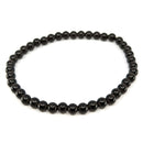 Onyx-Perlen Edelstein Armband (Ø 4 mm)