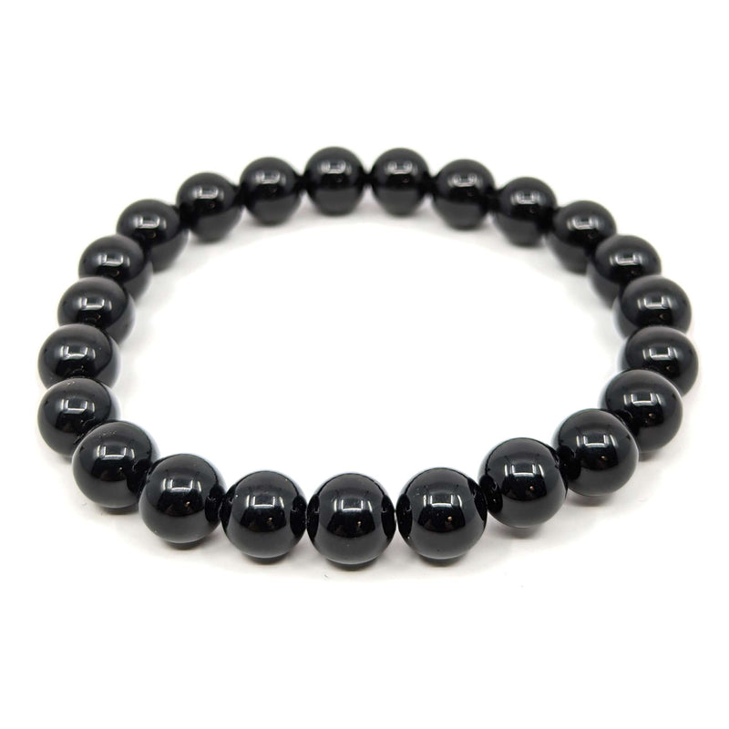 Onyx-Perlen Edelstein Armband (Ø 8mm)