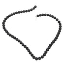 Onyx Edelstein-Perlen mit Bohrung, 10 Stück (Ø 6mm)