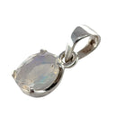 Opal Anhänger Facettiert 925 Silber Fassung