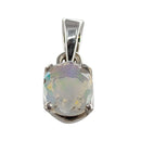 Opal Anhänger Facettiert 925 Silber Fassung