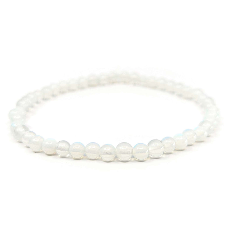 Opalglas-Perlen Armband (Ø 4mm)