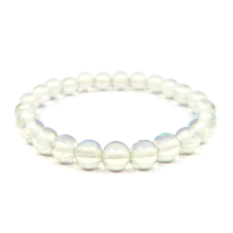 Opalglas-Perlen Armband (Ø 8mm)