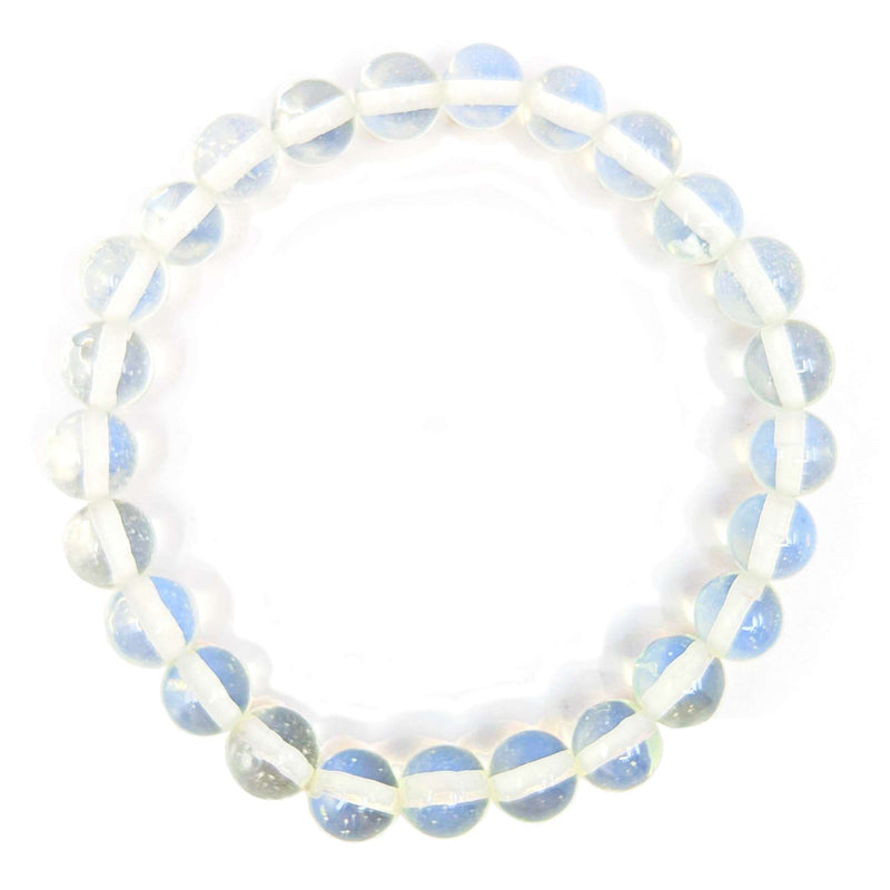 Opalglas-Perlen Armband (Ø 8mm)