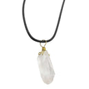 Bergkristall Rohstein Kettenanhänger (25 mm)