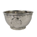 Räucherschale aus Messing silbern, Blume des Lebens (Ø 7,5cm)