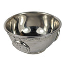 Räucherschale aus Messing silbern, Blume des Lebens (Ø 7,5cm)