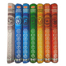 HEM Seven Chakras, 7 Chakren Räucherstäbchen, 7x20 Sticks (140 Stück), 23cm, Brenndauer 40min