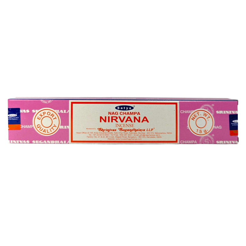 Satya Nag Champa Nirvana Räucherstäbchen, 12 Sticks, 20cm, Brenndauer 45min