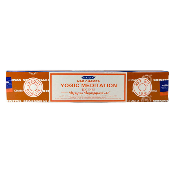 Satya Nag Champa Yogic Meditation Räucherstäbchen, 12 Sticks, 20cm, Brenndauer 45min