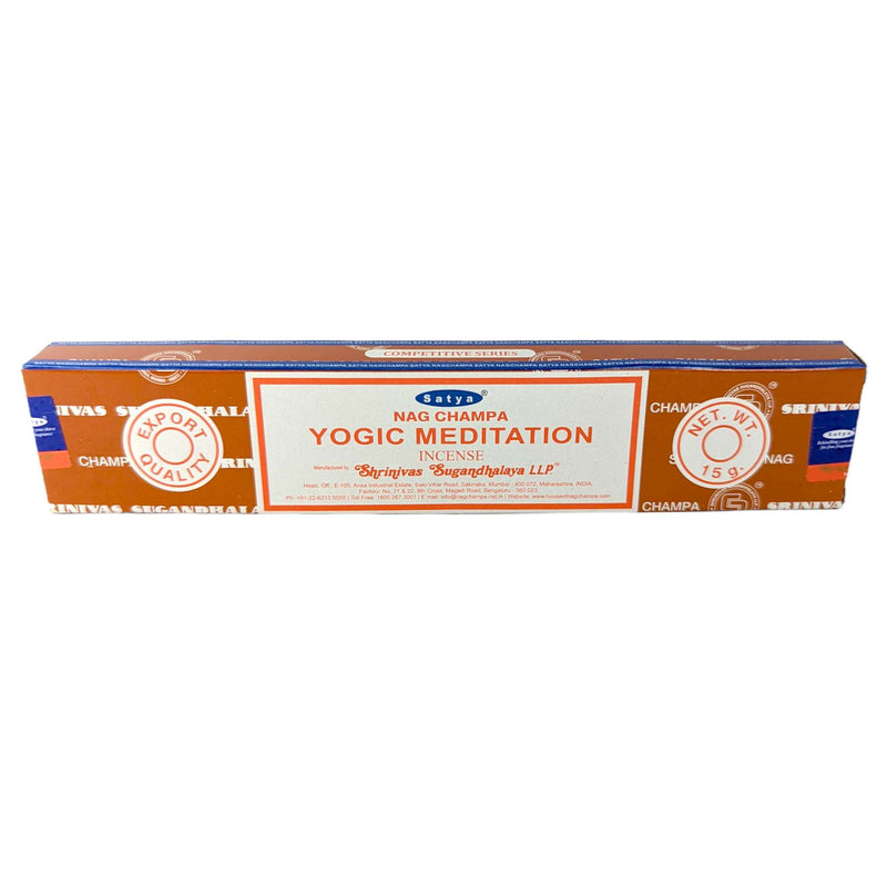 Satya Nag Champa Yogic Meditation Räucherstäbchen, 12 Sticks, 20cm, Brenndauer 45min