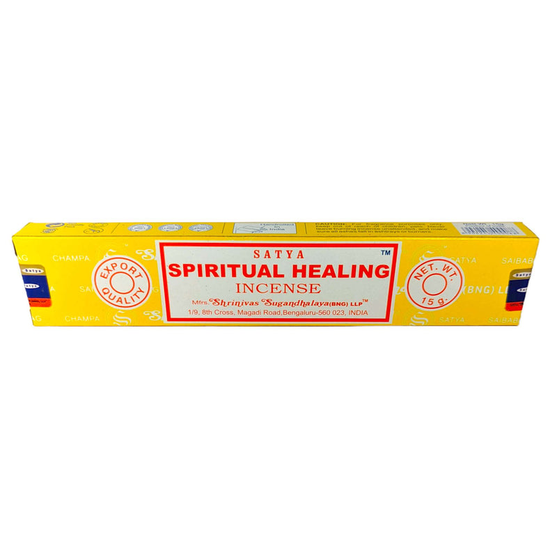 Satya Spiritual Healing, Geistige Heilung Räucherstäbchen, 12 Sticks, 20cm, Brenndauer 45min