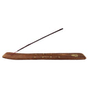 Räucherstäbchenhalter Brettchen aus Holz, Ganesha mit Sternen, Braun