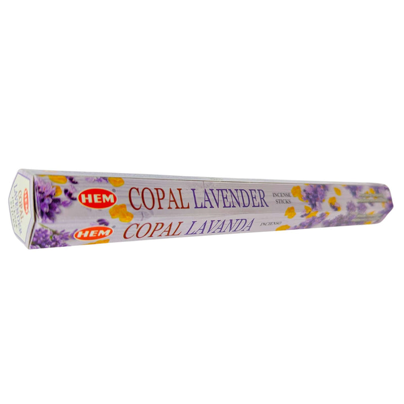 HEM Copal Lavender, Lavendel Räucherstäbchen, 20 Sticks, 23cm, Brenndauer 40min