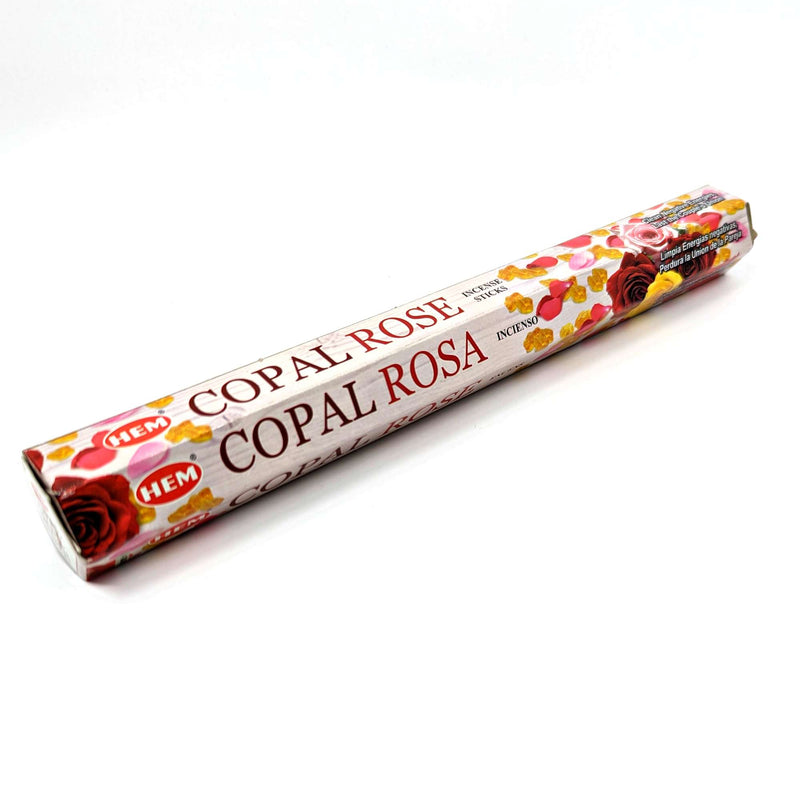HEM Copal Rose Räucherstäbchen, 20 Sticks, 23cm, Brenndauer 40min