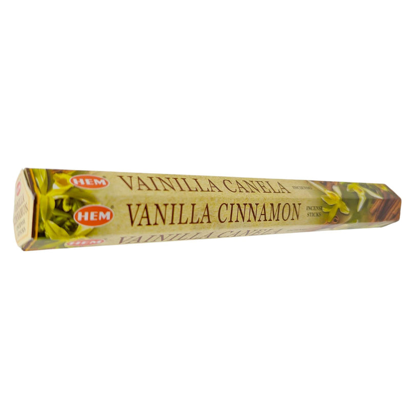 HEM Vanilla Cinnamon, Vanille Zimt Räucherstäbchen, 20 Sticks, 23cm, Brenndauer 40min