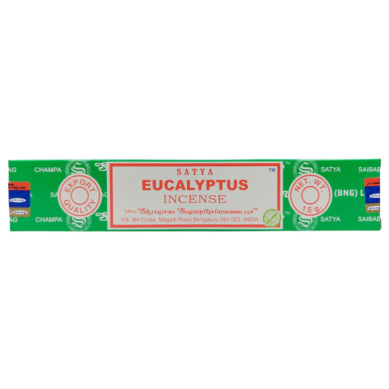 Räucherstäbchen Satya Eucalyptus 12 Sticks, 20cm, Brenndauer 45min