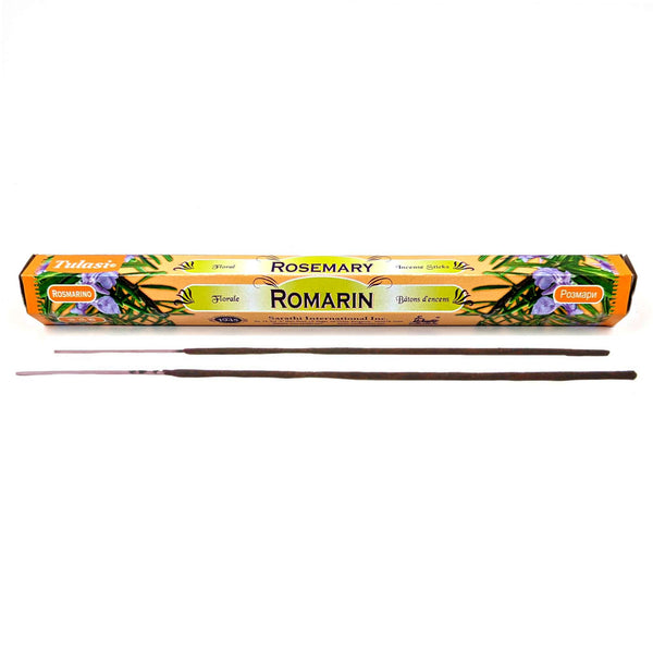 Tulasi Rosemary, Rosmarin Räucherstäbchen, 20 Sticks, 23cm, Brenndauer 45min