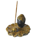Räucherstäbchenhalter Thai Buddha, Braun (Ø 12cm)