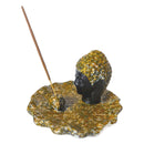 Räucherstäbchenhalter Thai Buddha, Braun (Ø 12cm)