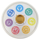 Räucherstäbchenhalter 7 Chakra Symbole (Ø 14cm)