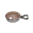 Rosenquarz Anhänger Facettiert 925 Silber Fassung