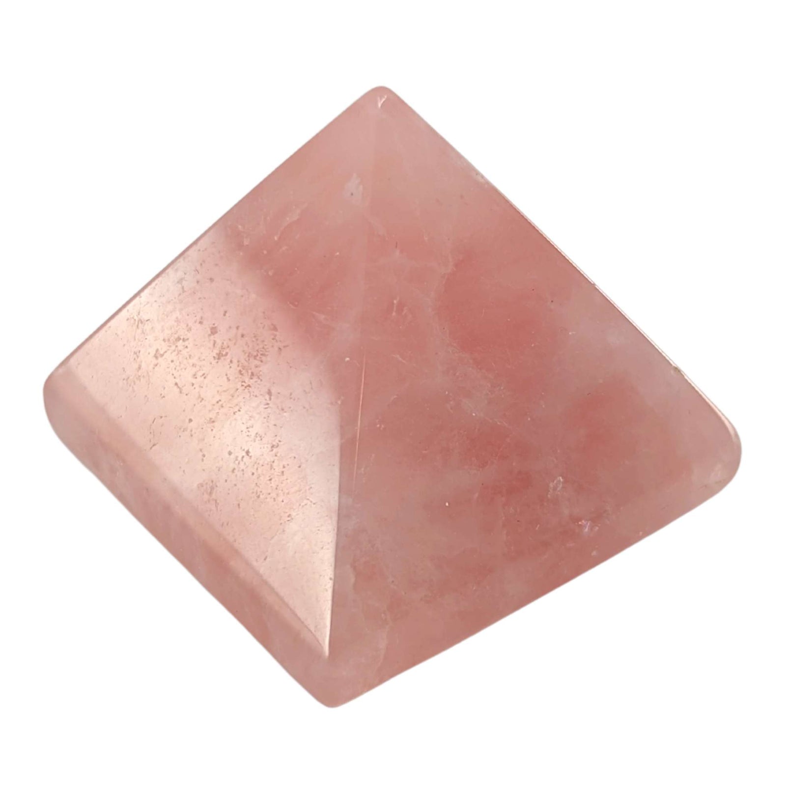 Rosenquarz Edelstein-Pyramide rosa (3 cm)