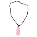 Rosenquarz Prisma Anhänger Halsschmuck (4 cm)