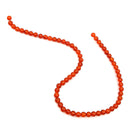 Roter Aventurin Edelstein-Perlen mit Bohrung, 10 Stück (Ø 6mm)