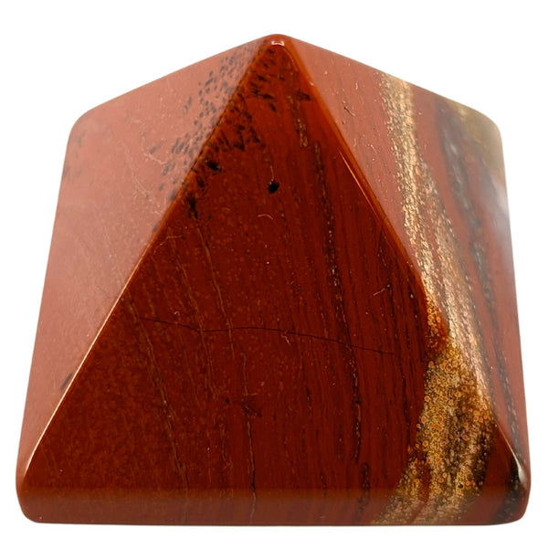 Pirámide de gemas de jaspe rojo (3x3cm)