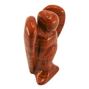 Roter Jaspis Edelstein Schutzengel Statuette (5 x 3 cm)