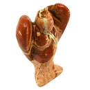 Roter Jaspis Edelstein Schutzengel Statuette (5 x 3 cm)