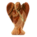 Roter Jaspis Edelstein Schutzengel Statuette (5 x 3 cm)