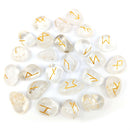 Runen Edelstein Set, Bergkristall