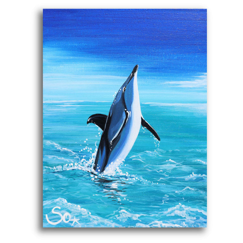 Delfinbild: Tanzender Delfin