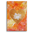 Herzbild: Goldenes LotusHerz