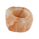 Teelichthalter Salzkristall Ø 8cm