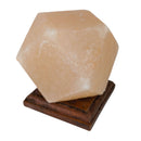 Steinlampe aus Salzkristall Diamant mit USB-Anschluss & wechselnde Farben