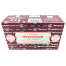 Satya Meditation Räucherstäbchen 15g, 12 Sticks, 20cm, Brenndauer 45min