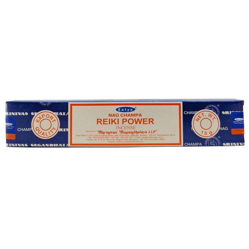 Räucherstäbchen Satya Nag Champa Reiki Power 12 Sticks, 20cm, Brenndauer 45min