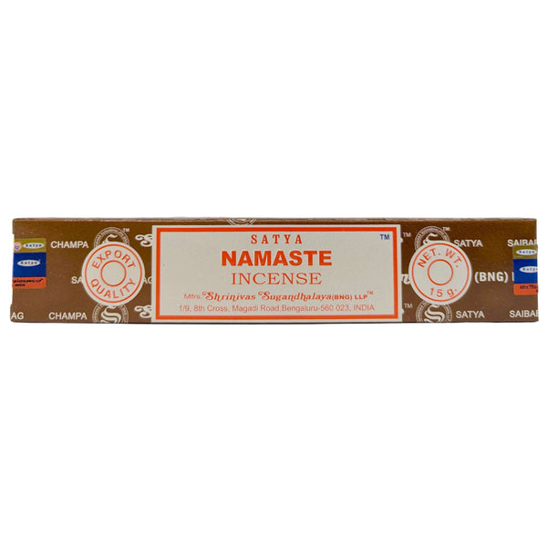 Satya Namaste Räucherstäbchen, 12 Sticks, 20cm, Brenndauer 45min