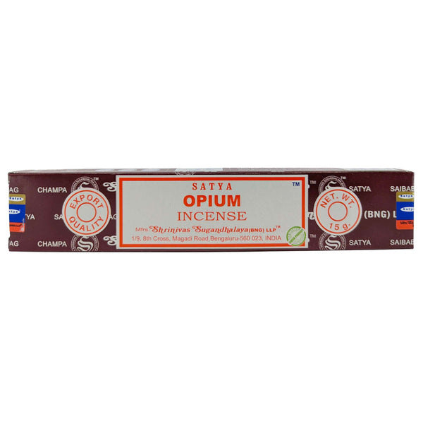 Satya Opium Räucherstäbchen, 12 Sticks, 20cm, Brenndauer 45min